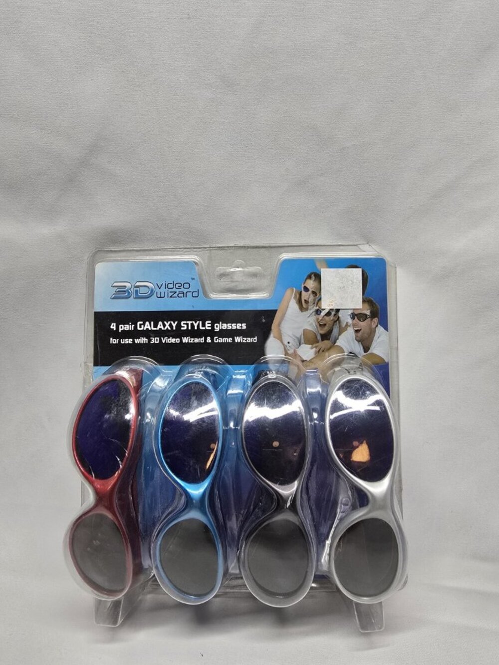 3D Video Wizard 3D Glasses 4 Pairs Of Galaxy Style Glasses